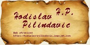 Hodislav Pilindavić vizit kartica